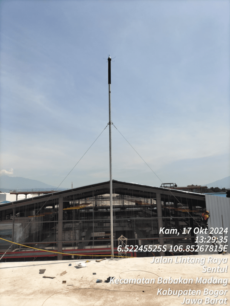 proyek pemasangan penangkal petir